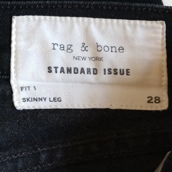 Rag & Bone Denim 8 Standard Issue Jeans Black - Picture 5 of 6